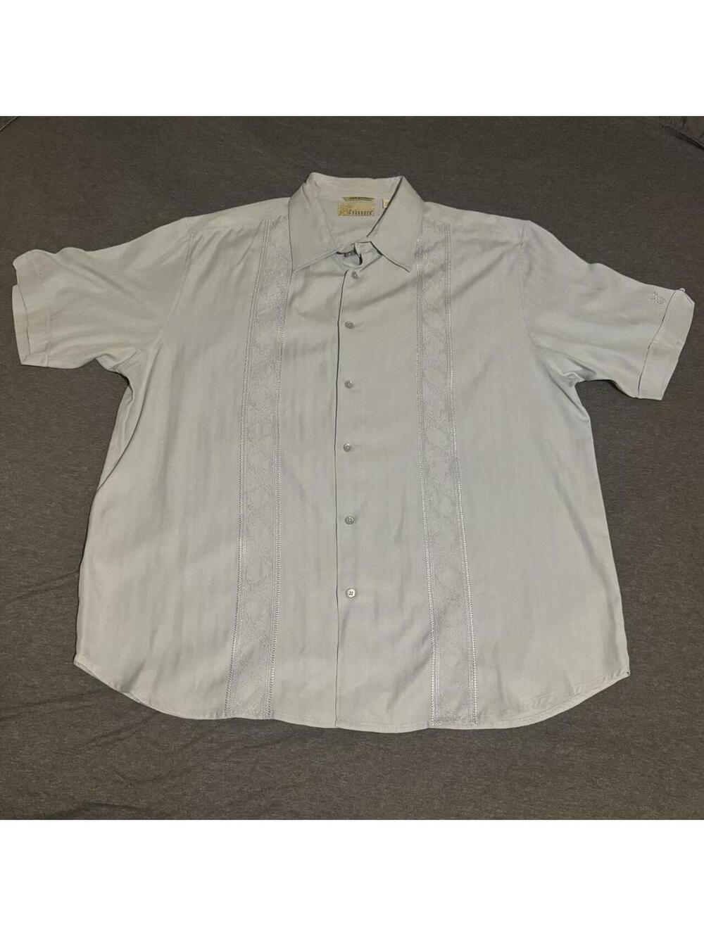 Light blue Cubavera short sleeve button up shirt